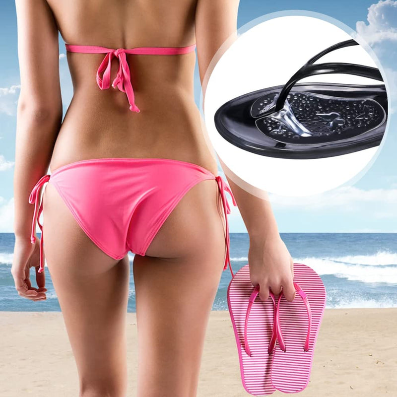 3 Pairs Self Adhesive Gel Cushion Pad Sandal Padding Gel Metatarsal Pads Flip Flops Pads Shoes Grip Pads for Sandals Forefoot Cushions Inserts Thong Toe Protectors Relief Pain - NewNest Australia