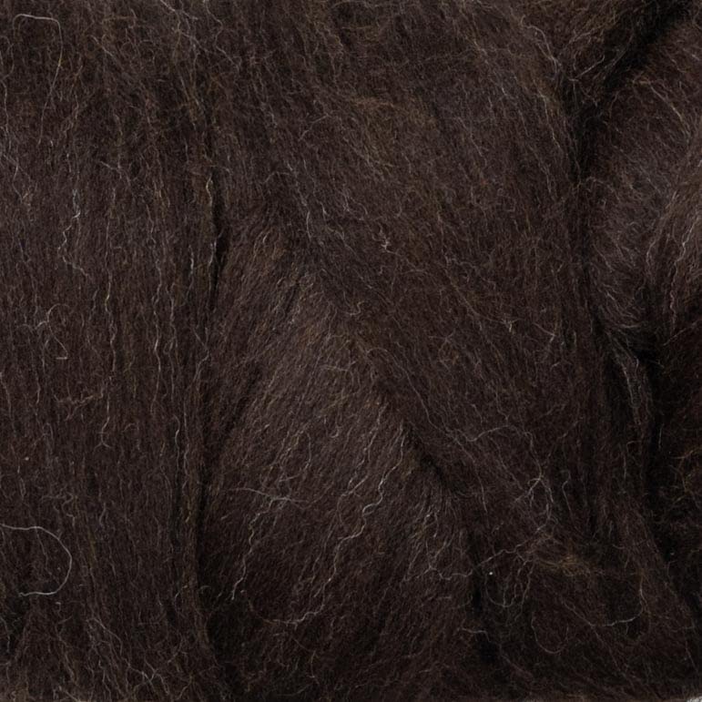 100% Natural Wool roving, 8 OZ. Best Highland Wool fo Needle Felting, handcrafts and Spinning. Natural Colours, un-Dyed. (Dark Chocolate, 8 oz) Dark Chocolate - NewNest Australia