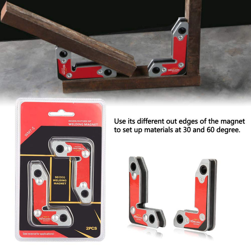 Hilitand 2pcs WM7-S Magnetic Welding Fxture Inside/Outside Magnet Welding Clamp Holder Fixer Welder Tool 30/60/90 Degree - NewNest Australia