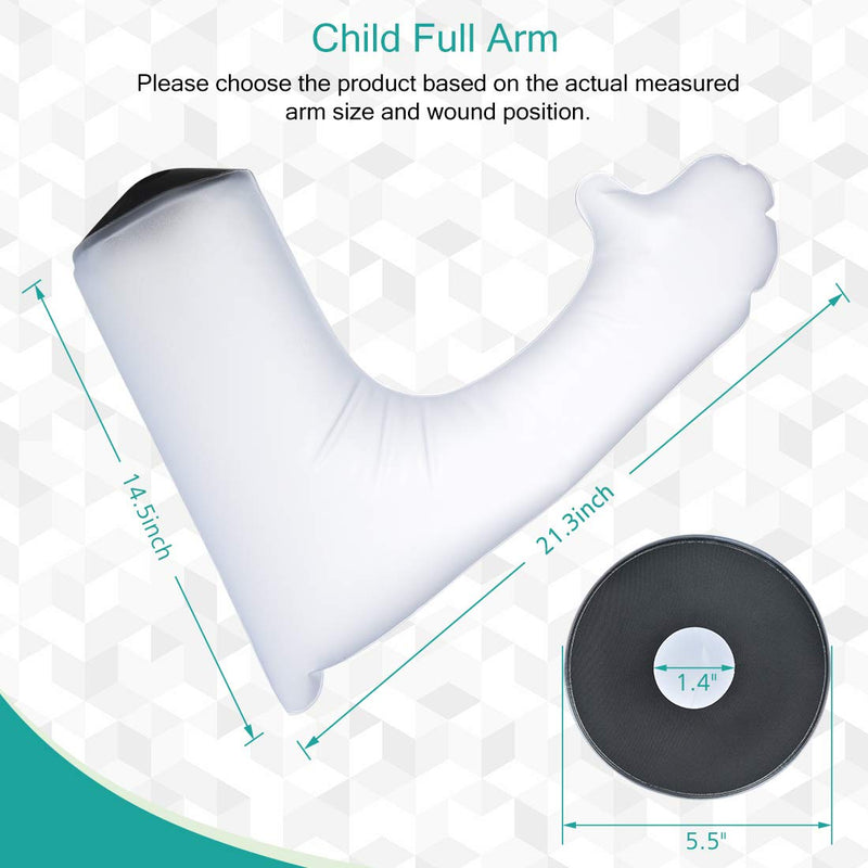 Kids Arm Cast Cover for Shower New Upgrade Waterproof Reusable Cast Protector Keeps Casts Plaster Bandage Dry with Seal Protection for Hand, for Wrist Palm Finger Wound Injury, Cover Full Arm - NewNest Australia