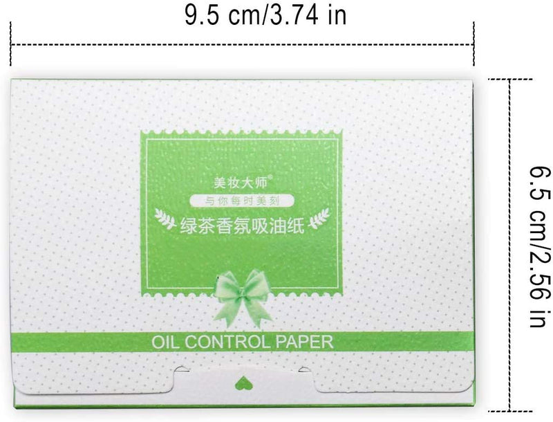 200 Sheets Oil Blotting Paper, Bamboo Charcoal and Green Tea Facial Oil Absorbing Sheets, Top Handy Portable Oil Absorbing Tissues for Skin Care or Make Up(2 Pack) - NewNest Australia