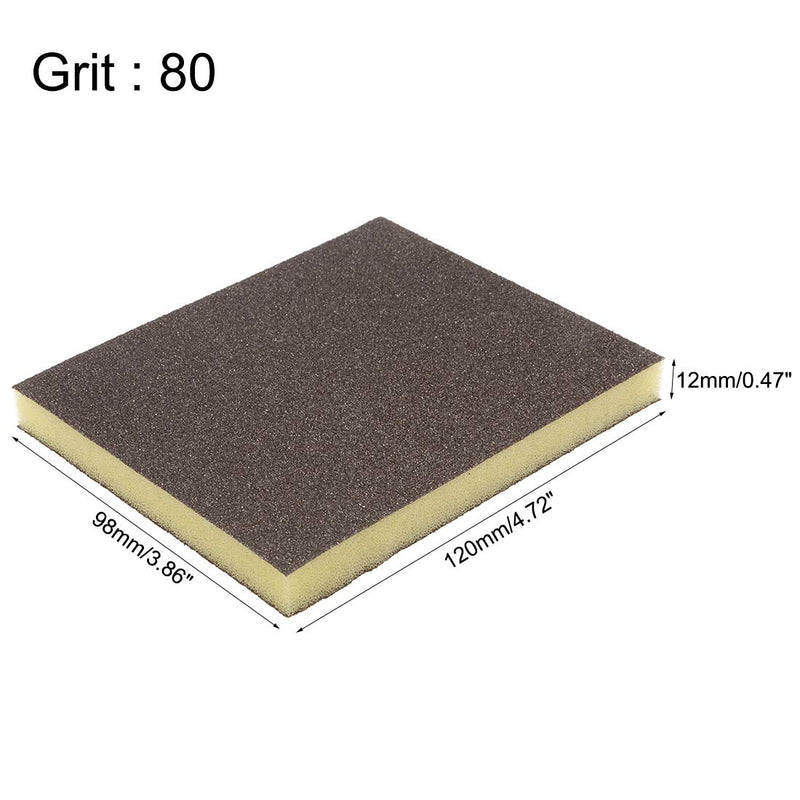 uxcell Sanding Sponge Sanding Blocks 80-Grits Coarse Grit Sand Block Pad for Kitchen Metal/Drywall/Wood 12pcs - NewNest Australia
