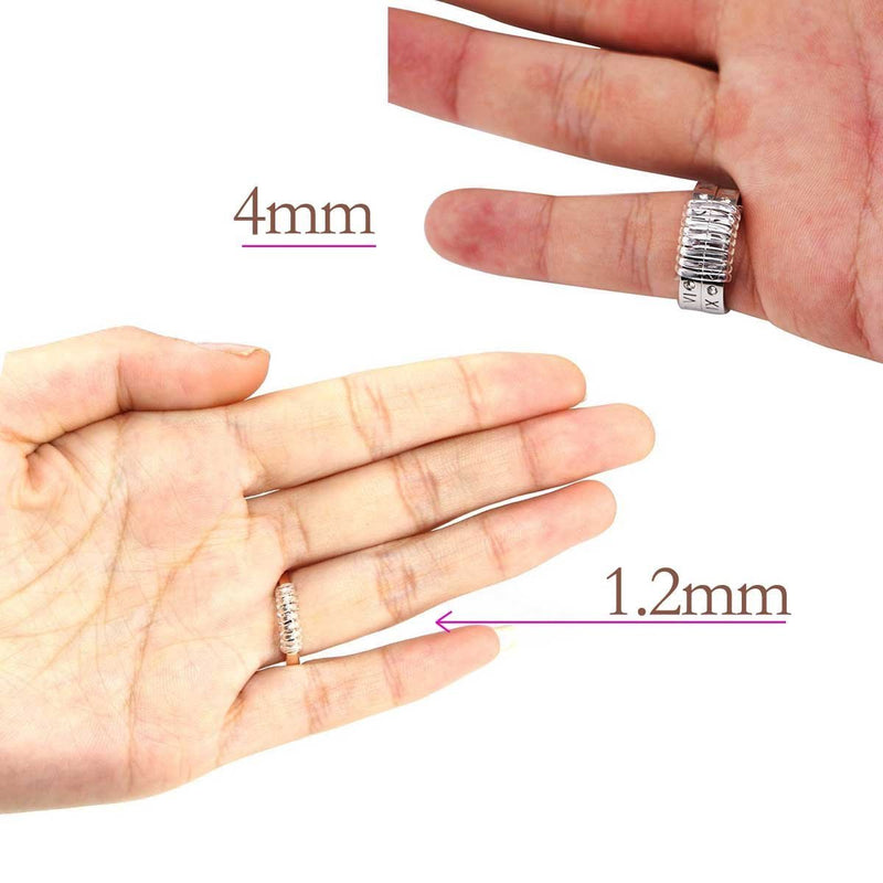 Invisible Ring Size Adjuster for Loose Rings – Ring Guard, Ring Sizer, 4 Sizes Fit Almost Any Ring. [12pcs] - NewNest Australia