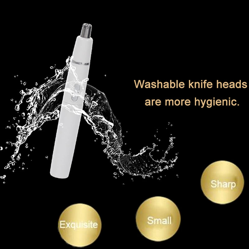SONGQEE Nose Hair Trimmer for Men and Women, 2-in-1 Electric Nose and Ear Eyebrow Trimmer Shaving Nasal Hair Eyebrow Razor for Face Lips Nose Facial Hair Remove Nose Hair Cutter - NewNest Australia