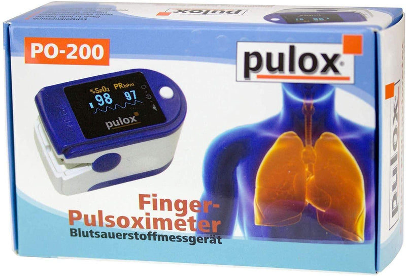 PULOX Unisex - Adult Pulse Oximeter, Dark Blue, PO-200 Solo - NewNest Australia