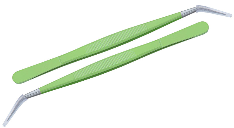 HADIZ Stainless Steel Garden Tweezer with Curved Tip Tweezers for Cactus and Succulents Gardening - NewNest Australia