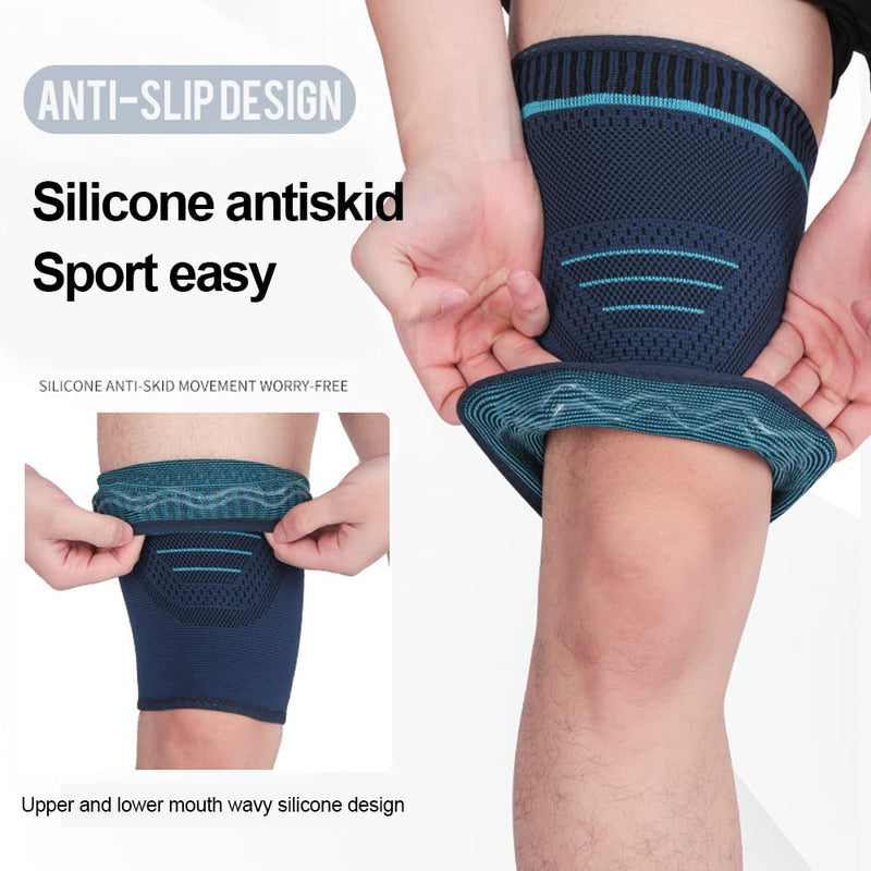 Tofbs Pack Of 2 Thigh Brace For Men & Women, Breathable, Non-Slip Compression Thigh Bandage For Sports, Knee Tendon, Quadricep Injuries, Muscle Fiber Tear (Xl, Black) - NewNest Australia
