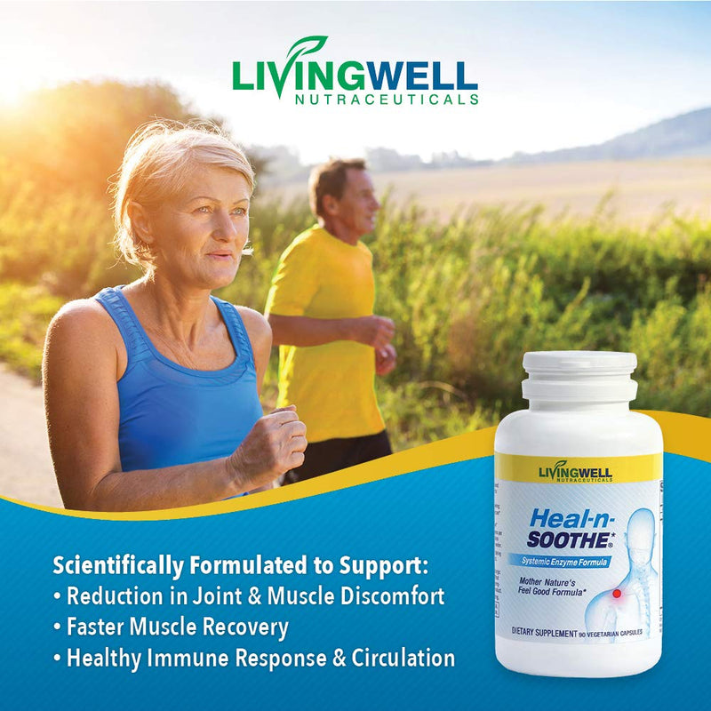 Anti Inflammatory Supplement Proteolytic Enzyme - Natural Joint Supplement for Inflammation Joint Relief 90 Count by Heal-n-Soothe for Men and Women 1 - NewNest Australia