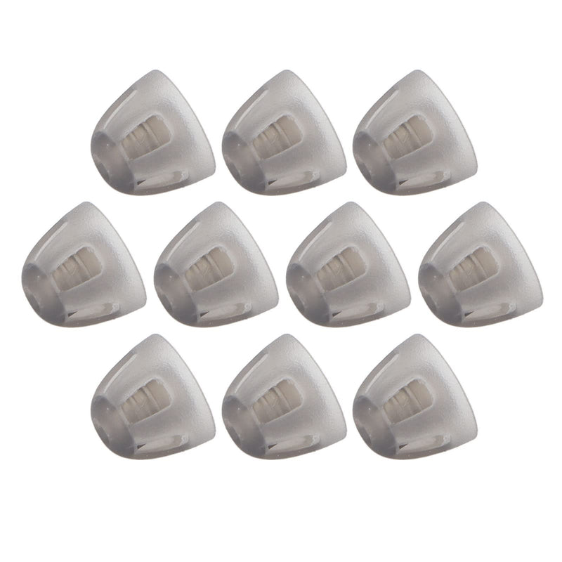 Pack of 10 Hearing Aid Dome, Open Domes Replacement Ear Plugs Soft Silicone Earplugs for Elderly People (Black)(S) - NewNest Australia