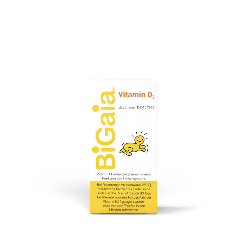 BiGaia Drops Plus Vitamin D3, 10ml, with natural lactic acid bacteria L. reuteri to support the intestinal flora, for infants from birth - NewNest Australia