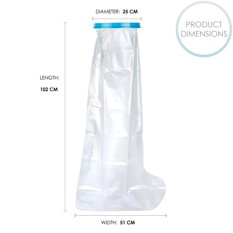 Bramble - Waterproof cast protection (leg), shower protection made of silicone for bath & shower - 102cm long - NewNest Australia