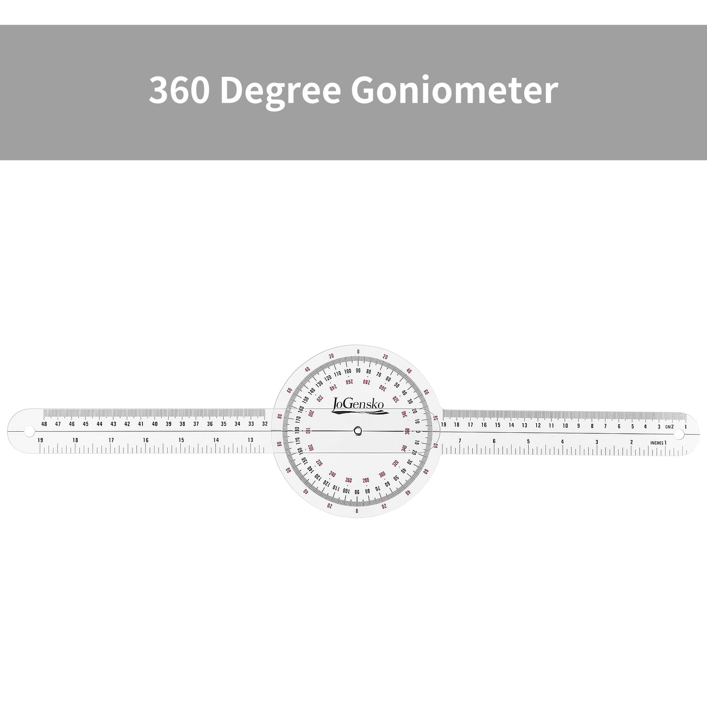 Elboe Ruler JoGensko 12 Inch Goniometer for Orthopaedic Use, 360 Degree Large Size ...