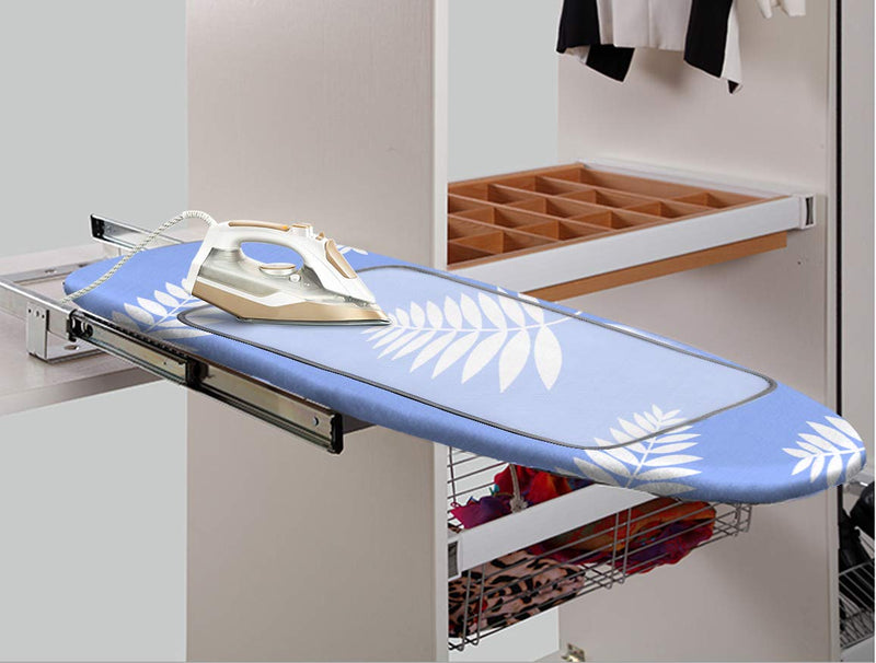 SheeChung 12x42 Inch Ironing Board Cover and Pad - 100% Cotton and Heavy-Duty,Snugfit Over-The-Door & Built in Wall Ironing Board Cover Replacement Pad/Cover 12”x42” - NewNest Australia