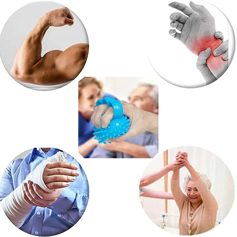 Hand Grip Strengthener Finger Exerciser Power Training Ball for Patient Recovery Elderly Stroke Arthritis Physical Therapy Anxiety Stress Relief Pressure Squeeze Athletes Musicians Muscles Massage - NewNest Australia