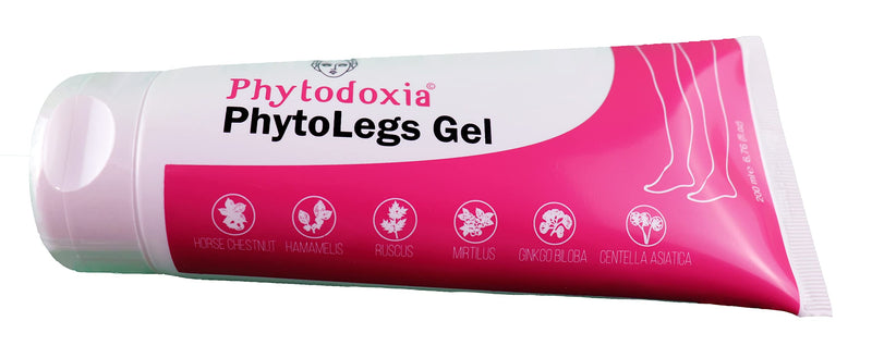 PhytoLegs Gel 200 ml, Vegan Foot Cream for Cracked Heels and Dry Skin, Varicose Veins Feet Remedies & Restless Legs Relief. Made with Witch Hazel, Gotu Kola and Ginkgo Biloba. Dermatologically Tested - NewNest Australia
