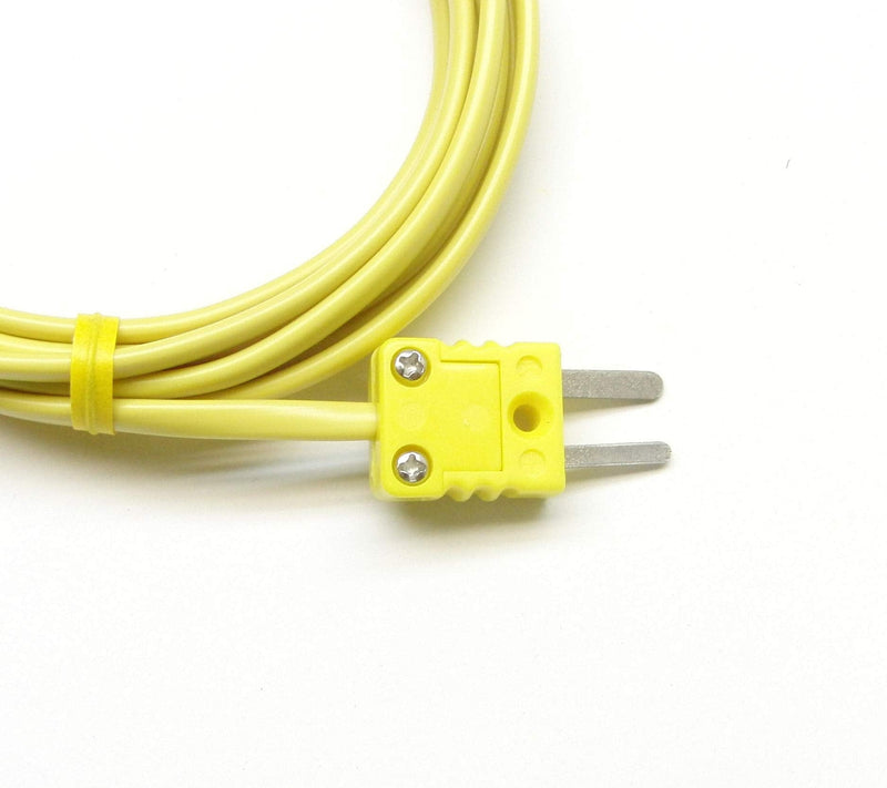 K-Type Thermocouple Extension Cable Wire with Miniature Mini Thermocouple Connectors 6 ft (= 2 Yard) Long - NewNest Australia