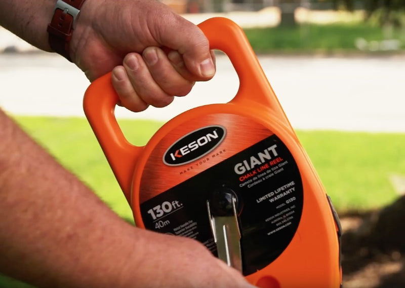 Keson G110 Little Giant Chalk Line Reel, 12-Ounce Chalk Capacity, 110-Foot - NewNest Australia