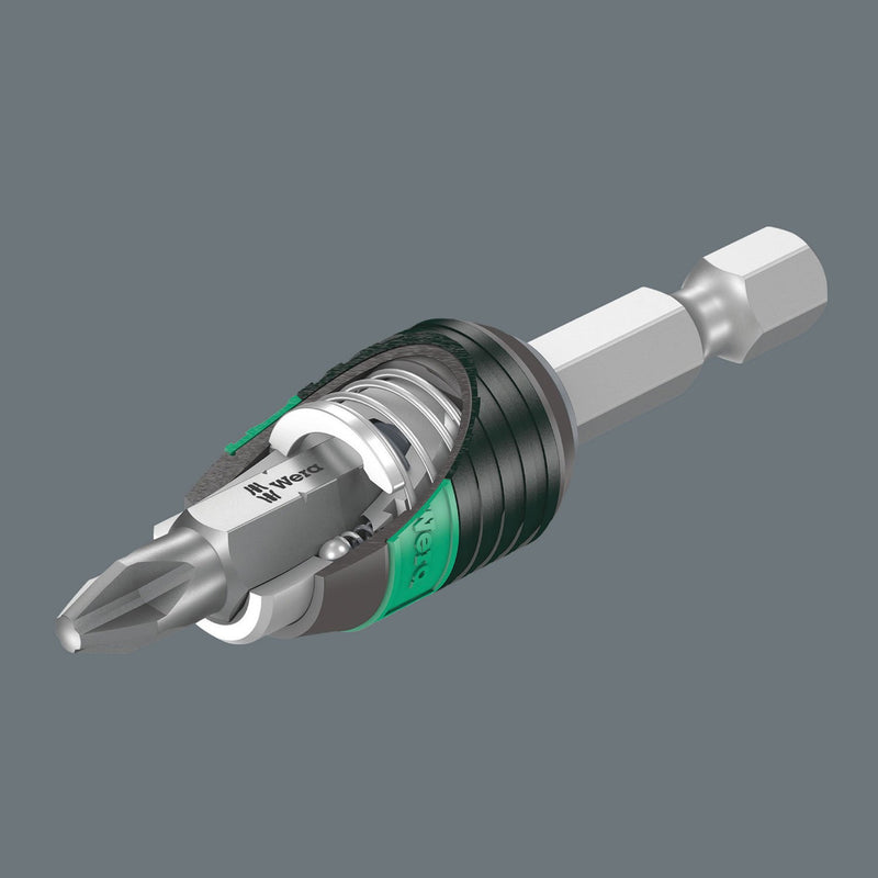 Wera - 5052502001 889/4/1 K Rapidaptor Universal Bit Holder for 1/4" Hex Drives, 2" Long 50mm - NewNest Australia