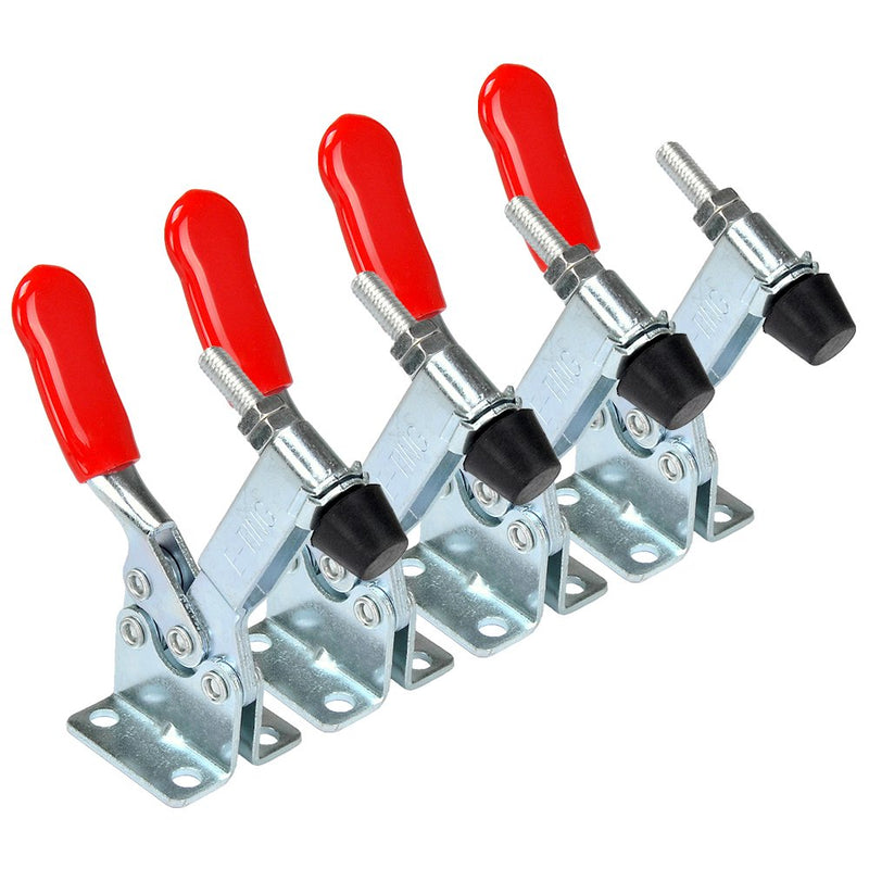 E-TING 4Pcs Hand Tool Toggle Clamp 201B Antislip Red Horizontal Clamp 201-B Quick Release Tool - NewNest Australia