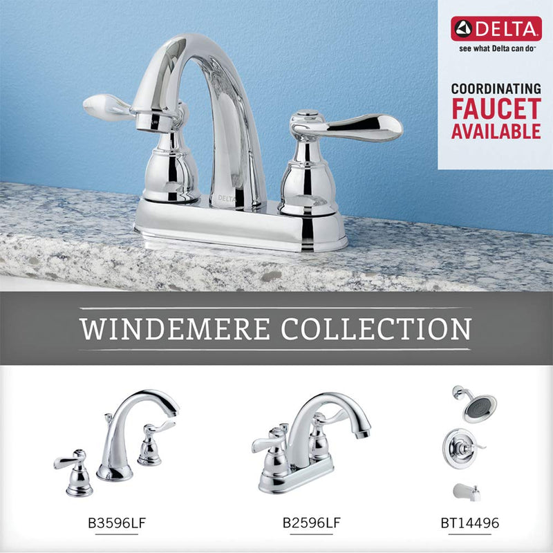 Delta Faucet 70050 Windemere Toilet Paper Holder, 3.50 x 2.16 x 8.13 inches, Polished Chrome - NewNest Australia