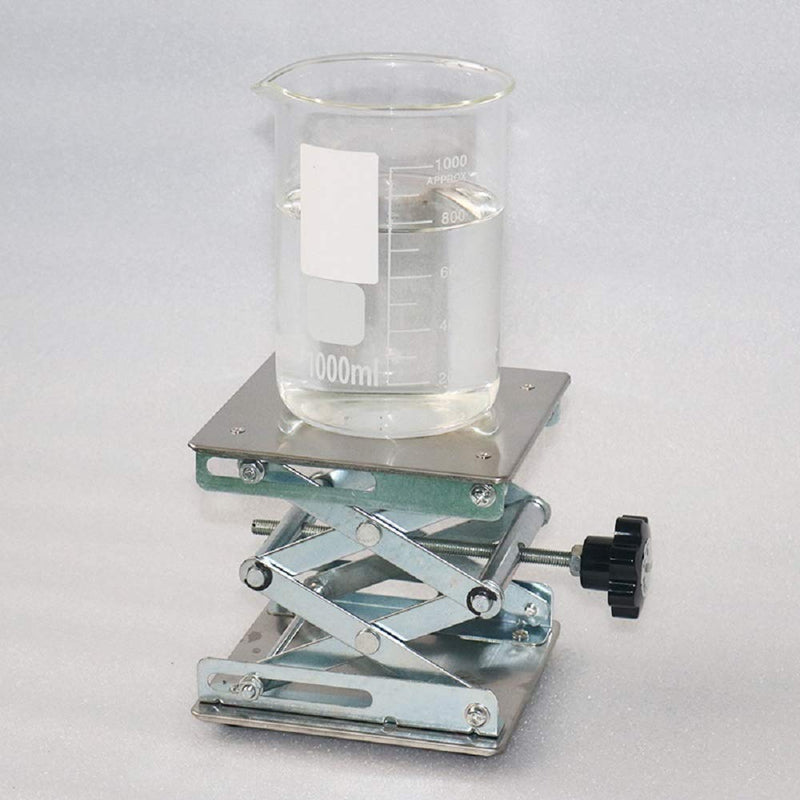 Stainless Steel Lab Jack Scissor Stand Platform (4" x 4") 4"x4" - NewNest Australia