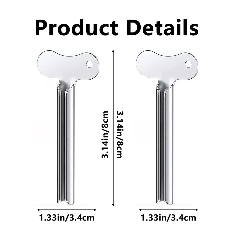 Toothpaste Squeezer 2PCS Metal Toothpaste Tube Squeezer, Tube Squeezer Key Toothpaste Roller Useful and Practical Paint Tube Squeezers Tube Key Squeezer for Toothpaste Hair Gel Hand Cream - NewNest Australia