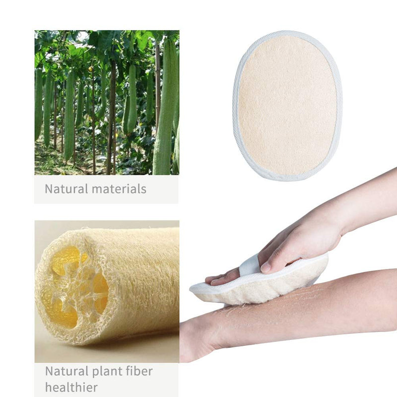 Ithyes Shower Brush with Soft and Stiff Bristles Body Brush Dry Brushing Back Scrubber Bath Brush Wood Long Handle Natural Bristles exfoliating Massage Double-sided Brush Head for Wet/Dry,Loofah Pad - NewNest Australia