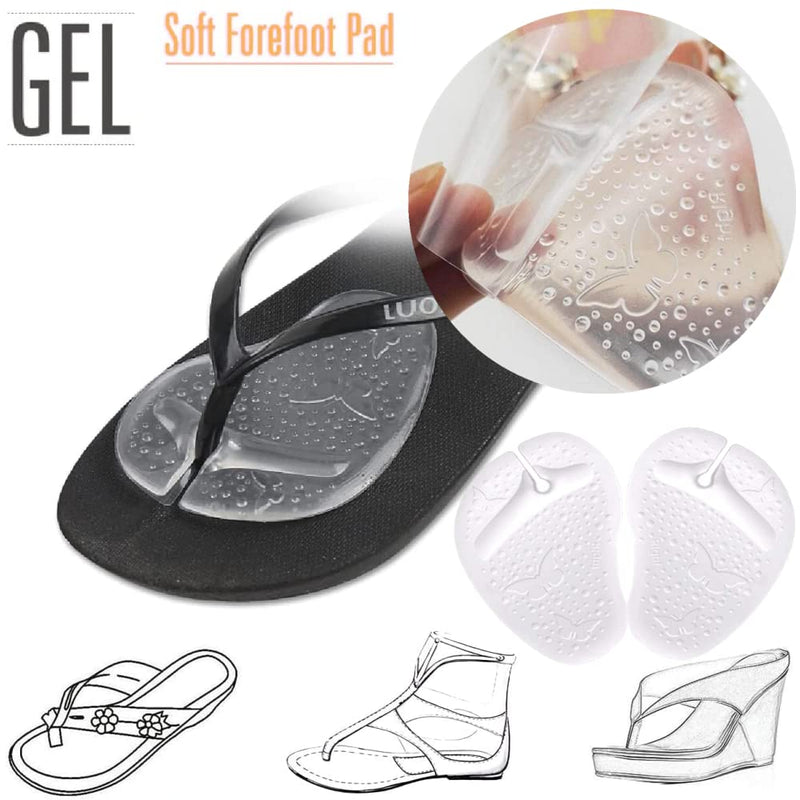 3 Pairs Self Adhesive Gel Cushion Pad Sandal Padding Gel Metatarsal Pads Flip Flops Pads Shoes Grip Pads for Sandals Forefoot Cushions Inserts Thong Toe Protectors Relief Pain - NewNest Australia