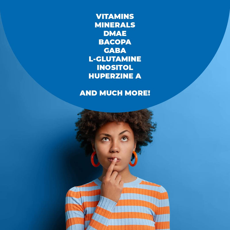 Nootropic Brain Booster with Copper. Memory, Mind, Focus. Promotes Concentration, Cognition and Mental Performance. Boosts Metabolism and Energy. Non-GMO Supplement with GABA, DMAE, Bacopa, Vitamins - NewNest Australia