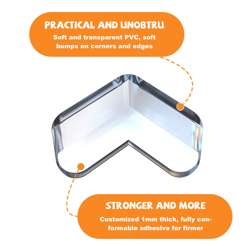 Corner Protector for Baby, Protectors Guards - Furniture Corner Guard & Edge Safety Bumpers - Baby Proof Bumper & Cushion to Cover Sharp Furniture & Table Edges - Clear and Transparent - (12 Pack) 12 - NewNest Australia