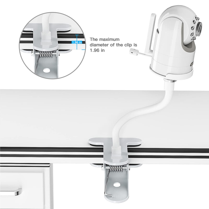 Baby Monitor Mount, Universal Baby Camera Holder Baby Camera Stand for Crib Nursery, Compatible with Infant Optics DXR-8 and DXR-8 PRO Gooseneck Baby Monitor Mount - NewNest Australia