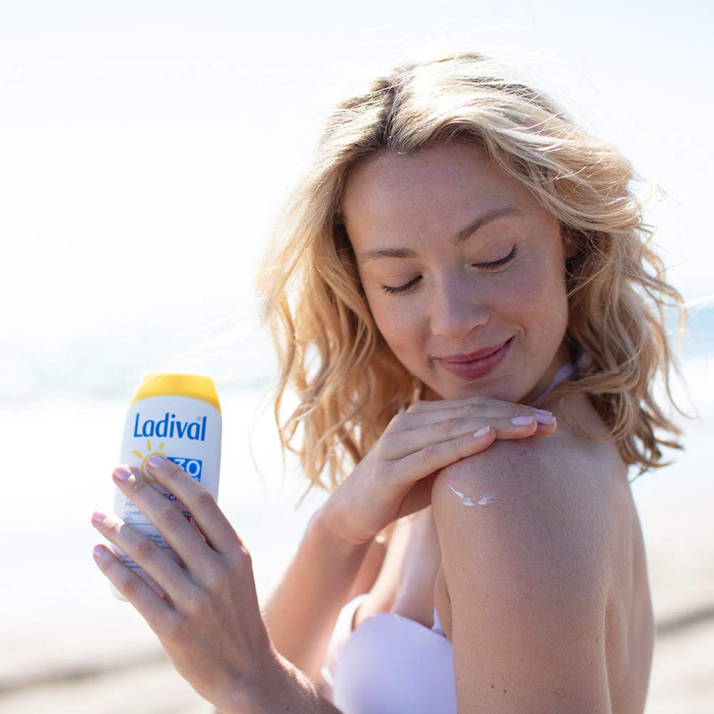 Ladival Allergic Skin 2 x Sun Protection Gel SPF 30 Perfume-free sun gel for allergy sufferers without colors and preservatives waterproof 2 x 200 ml, none, 400 milliliters - NewNest Australia