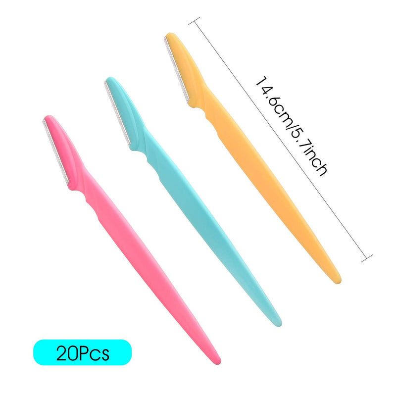 FEPITO 20 pieces women's face razor eyebrow razor shaper razor for women and men multi-purpose peeling face razor (20 pieces) 20 pieces (pack of 1) - NewNest Australia