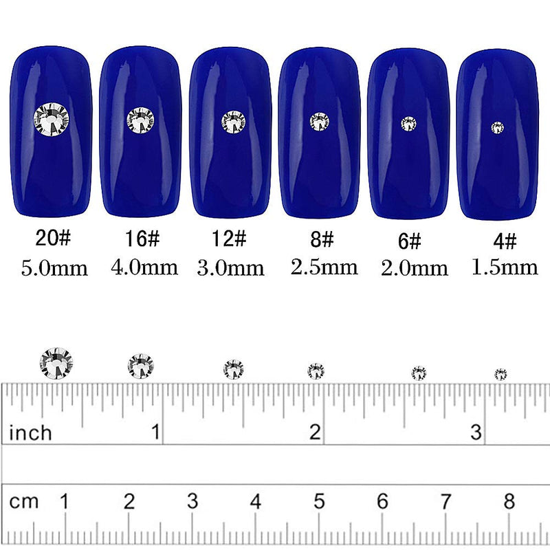LolliBeads Resin Crystal Round Nail Art Mixed Flat Backs Acrylic Rhinestones Gems,Mix Size 1.5-5 mm, Color Lavender Purple (1200Pcs) - NewNest Australia