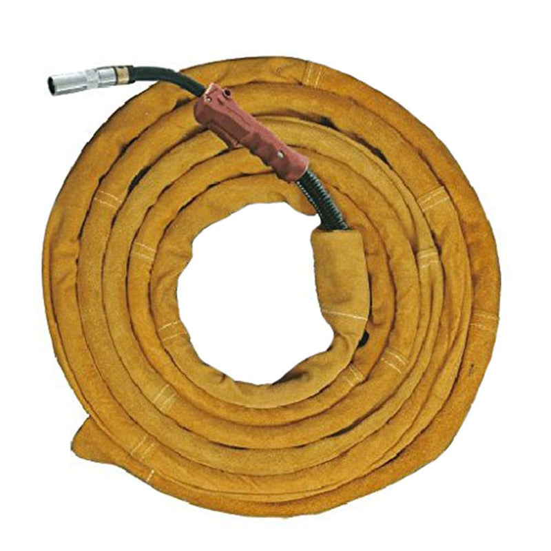 Holulo TIG Welding Torch Cable Cover Flame-Resistant Leather Kevlar Stitched,Yellow MIG/Plasma Cable Sleeves Tig Cover,137'' - NewNest Australia