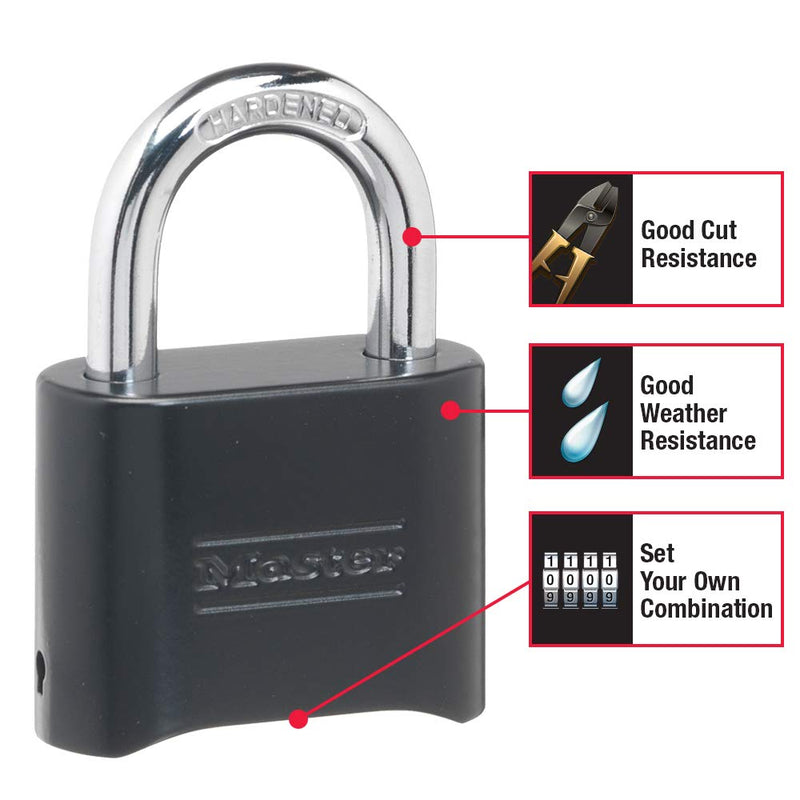 Master Lock 178D Set Your Own Combination Lock, 1 Pack, Black Standard - NewNest Australia