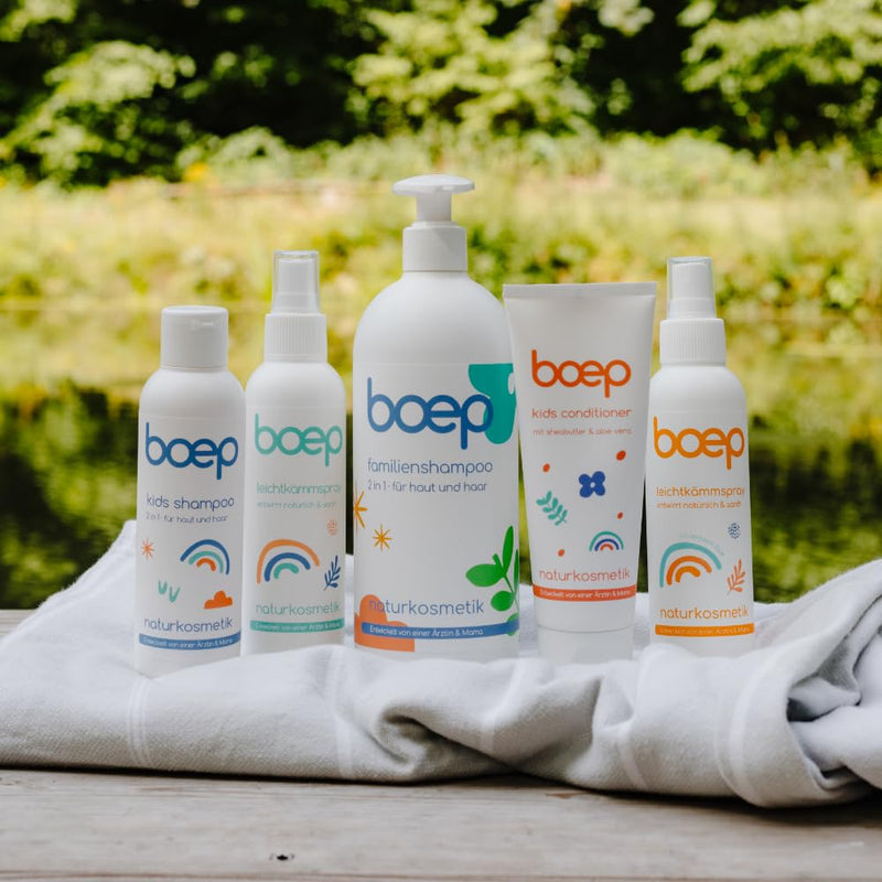 boep Kids Conditioner | Vegan natural cosmetics hair conditioner for children | Moisturizes, detangles the hair and ensures better combability (100ml) - NewNest Australia