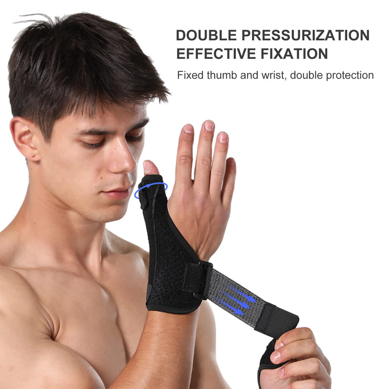 Thumb Support Brace Thumb Stabilizer Adjustable Thumb Splint with Removable Steel Plate for Arthritis, Tendonitis, Carpal Tunnel Pain Relief and Thumb Sprain Fits Right and Left Hand 1 Pack (L-Male) L-Male - NewNest Australia