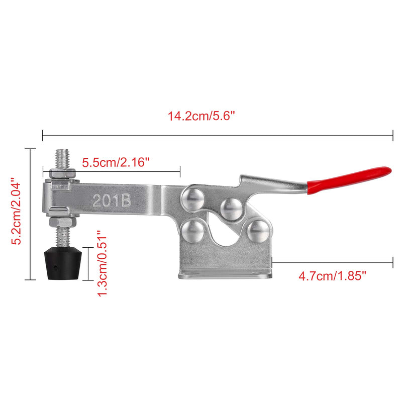 Accessbuy 4pack Hold Down Toggle Clamps Latch Antislip Red 201-B 220lbs Quick Release Tool - NewNest Australia