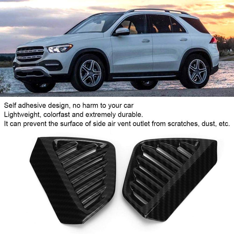 Akozon Air Vent Frame 2Pcs Carbon Fiber Texture Dashboard Side Air Vent Cover Fit for Mercedes Benz GLE GLS Class W167 X167 GLE350 450 2020 - NewNest Australia