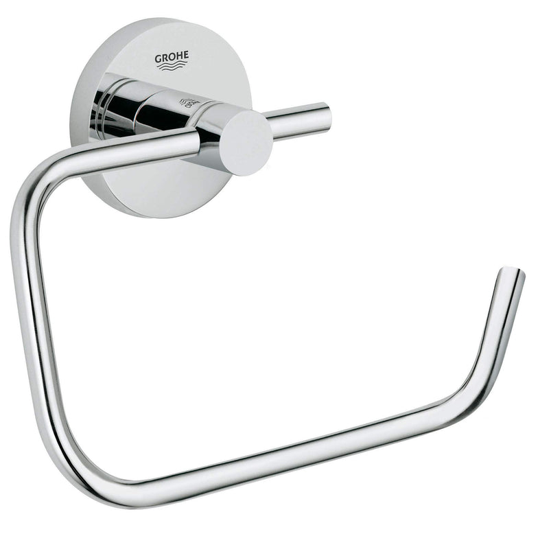 Grohe 40689001 Essentials Pivoting Toilet Paper Holder, Starlight Chrome - NewNest Australia