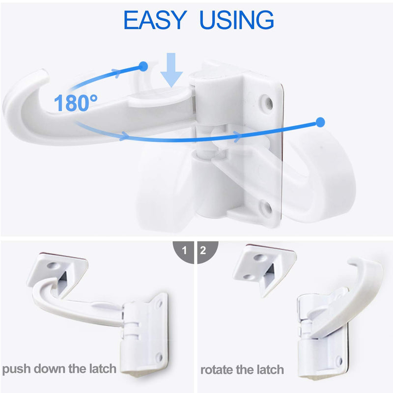 WeTest Invisible Design 5 Pack Kitchen Cabinet Locks - Child Safety Baby Cabinet Locks - No Drilling Screws for Latches and Drawers, 3M Adhesives (LJ-ZXS-120206) - NewNest Australia