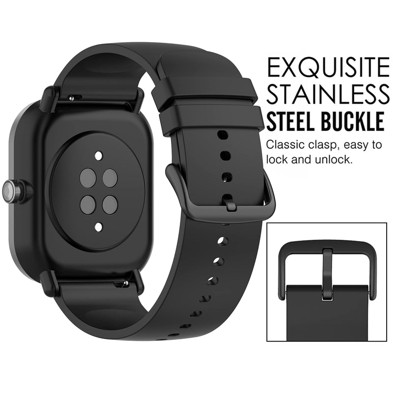 QGHXO Band Replacement for Amazfit Bip, Soft Silicone Band Replacement for Amazfit Bip/Bip Lite/Bip S/Bip U/GTS/GTS 2/ GTS 2e/ GTS 2 Mini/GTR 42mm Smartwatch (No Tracker, Replacement Bands Only) 12pcs Bands One size - NewNest Australia