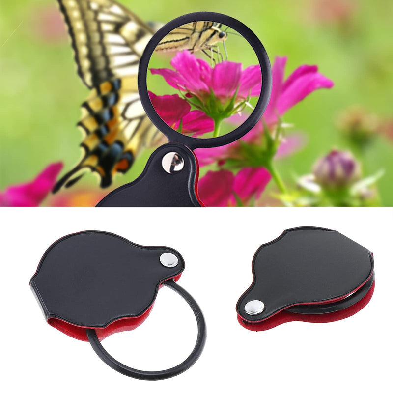 Wsgfpo Pack Of 6 Mini Portable Magnifying Glass Pocket Magnifier 10X Mini Magnifier Mini Pocket Magnifier With Protective Bag Holster For Reading Cards Labels Crafts Stones Diamonds Jeweler Coins - NewNest Australia