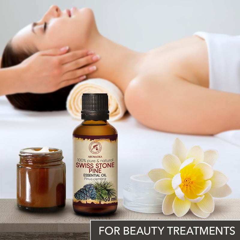 Pine Oil 50 Ml - 100% Natural & Pure Essential Pine Oil - Pinus Cembra - Pine Oil For Sauna - Aromatherapy - Aroma Diffuser - Natural Pure Oil From The Pine - Arve Oil - NewNest Australia