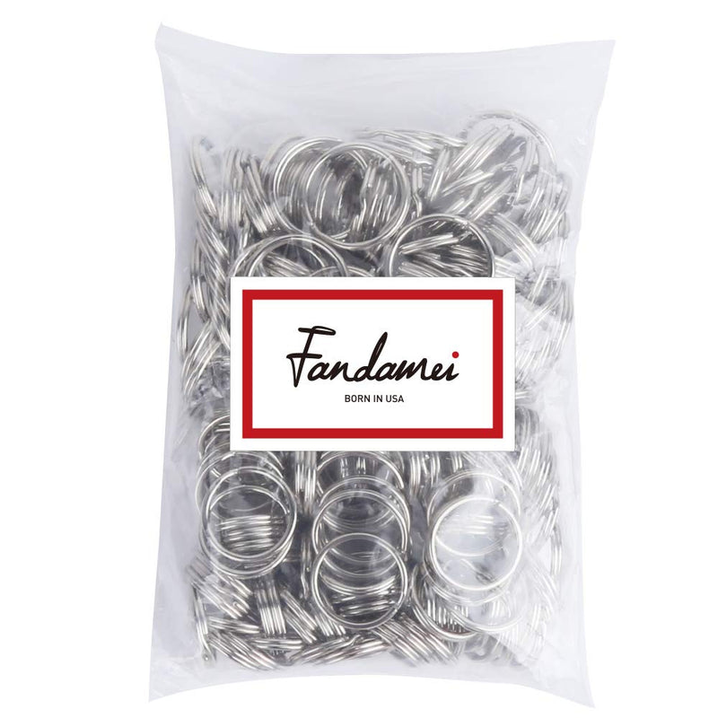 FANDAMEI 200 Pieces Split Key Rings Bulk for Keychain Key and Art Crafts(25 mm /0.98 inch 100pcs ，28 mm /1.1 inch 100pcs) - NewNest Australia