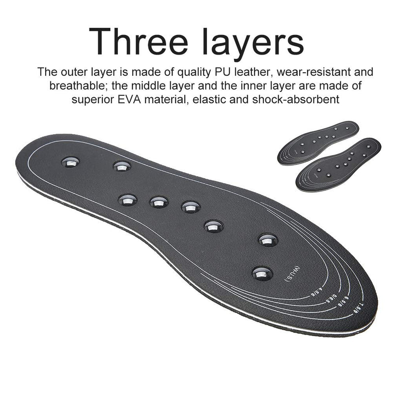 Magnetic Therapy Massage Insoles,1 Pair Acupressure Therapy Insoles Stimulates Points of Pressure and Circulation Premium Reflexology Acupressure Relieve Health Therapy Massage(S (Size 35-40)) S (Size 35-40) - NewNest Australia