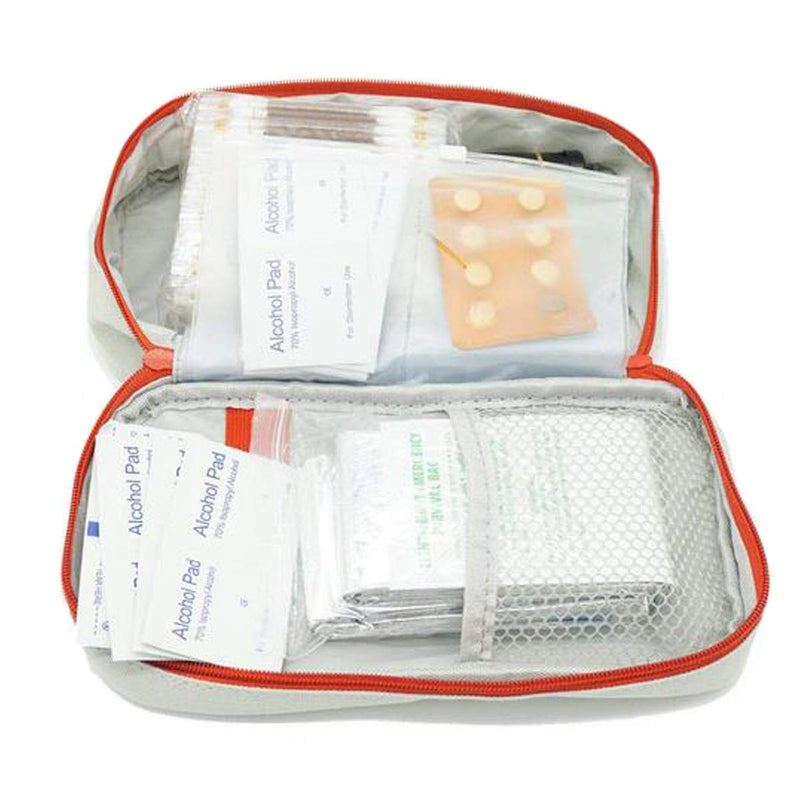 Medicine Bag Zuzer 2 Pieces Emergency Bag Empty First Aid Bag Large Capacity Travel Pharmacy Bag Waterproof Portable Medicine Bag For Home Office Travel Outdoor, Red, Gray, A - NewNest Australia