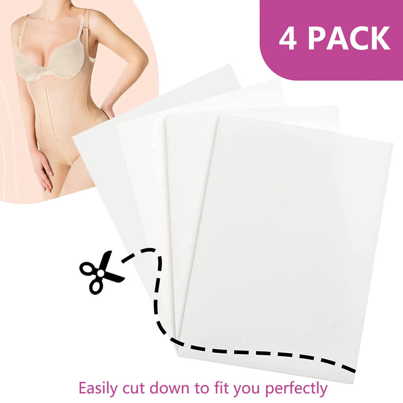 Lipo Foam Abdominal Board 8 X 11 X 0.5 Inch Compression Plate Lipo Board Abdominal Abdominal Abdominal After Surgery Extra Thick Super Soft Liposuction Medical Foam Pad For Waist And Abdomen 4 Packs - NewNest Australia