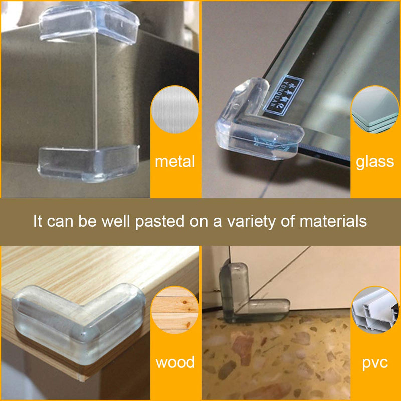 Clear Corner Guards(12 Pack),Table Corner Protectors,Clear Edge Bumpers,High Resistant Adhesive Gel,Corner Protector for Baby,Kids,Furniture,Cabinet,Glass,Coffee Table,ect. - NewNest Australia
